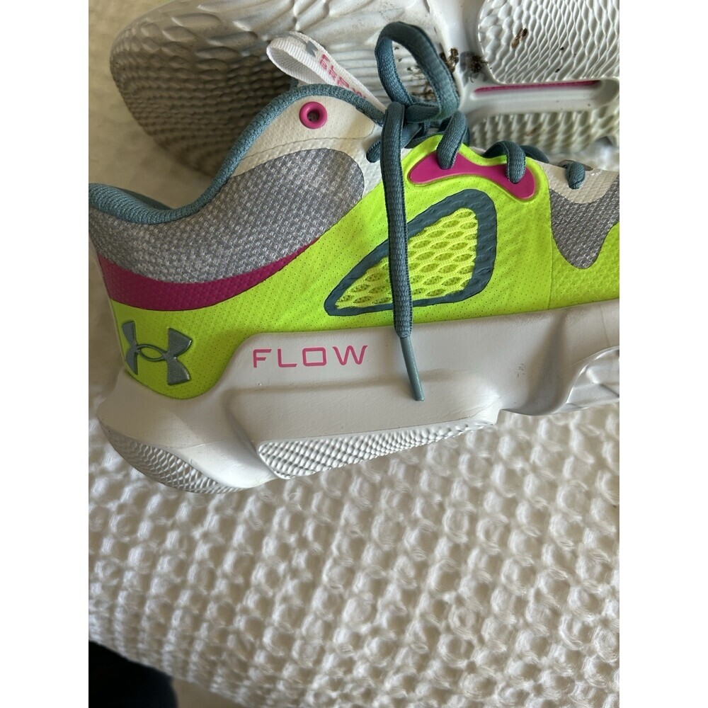 Size 9 - Under Armour Flow Bright Multi Color Worn Just A Couple Times